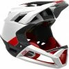Casque Fox Proframe BLOCKED Black White -VTT-BMX Soldes casque fox proframe blocked black white
