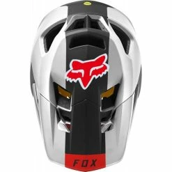 Casque Fox Proframe BLOCKED Black White 11 Casque Fox Proframe BLOCKED Black White -VTT-BMX Soldes casque fox proframe blocked black white 3