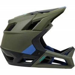 Casque Fox Proframe BLOCKED Olive Green -VTT-BMX Soldes casque fox proframe blocked olive green 1