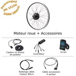 Bicycle Accessories Kit Moteur Balade AR 36V 250W