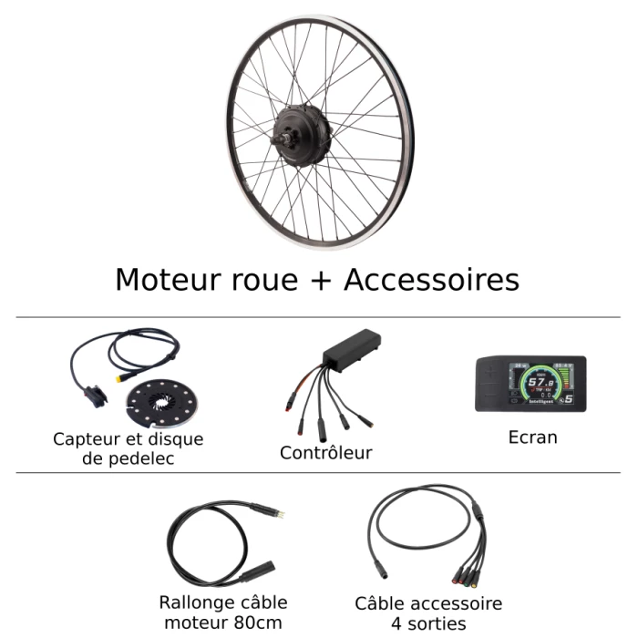 Bicycle Accessories Kit Moteur Speed AV 36v 500W 3 Bicycle Accessories Kit Moteur Speed AV 36v 500W
