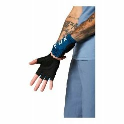Gants Fox Ranger Gel Short Matte Blue -VTT-BMX Soldes gants fox ranger gel short matte blue 1