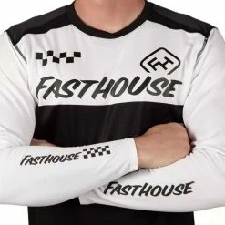 Maillot Fasthouse Alloy Block Blanc Noir 9 Maillot Fasthouse Alloy Block Blanc Noir -VTT-BMX Soldes maillot fasthouse alloy block white black 3