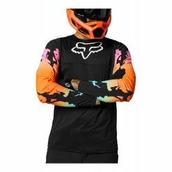 Maillot Fox Flexair MTB Edition Limitée PYRE Noir -VTT-BMX Soldes maillot fox flexair mtb edition limitee pyre noir 4