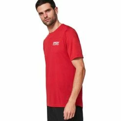 Maillot Oakley Cascade Trail Manches Courtes Rouge
