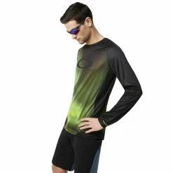 Maillot Oakley MTB Tech Aurora Borealis Manche Longue -VTT-BMX Soldes maillot oakley mtb tech aurora borealis manche longue 2